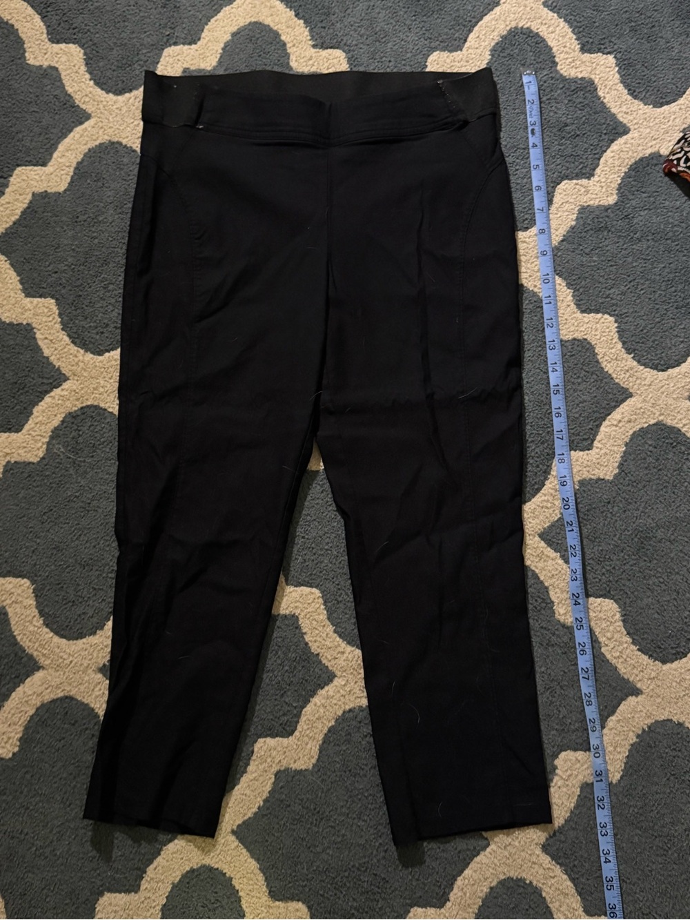 Simply Vera Vera Wang Black Cropped Pull-On Ankle Pants